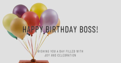 Happy Birthday Wish Quote For Boss