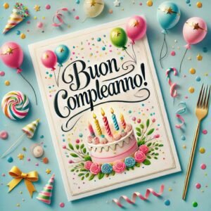 Attraente augurio di buon compleanno per il compleanno in italiano